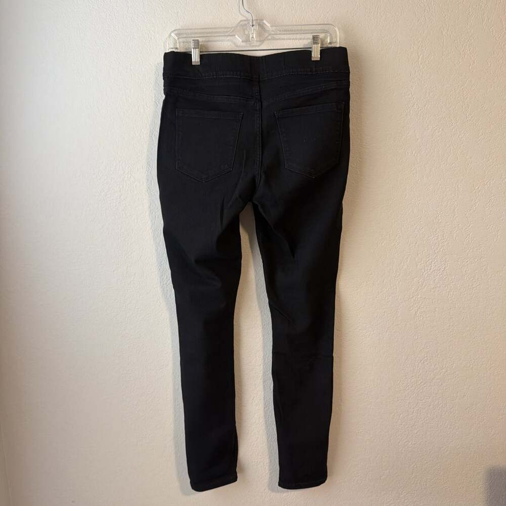 Old Navy Rockstar Super Skinny Jeggings Womens 8 Black Mid Rise Stretch comfy - Picture 3 of 5